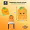 6 Pack Pumpkin Chair Covers for Halloween Decorations Home Office Party 19x26 In